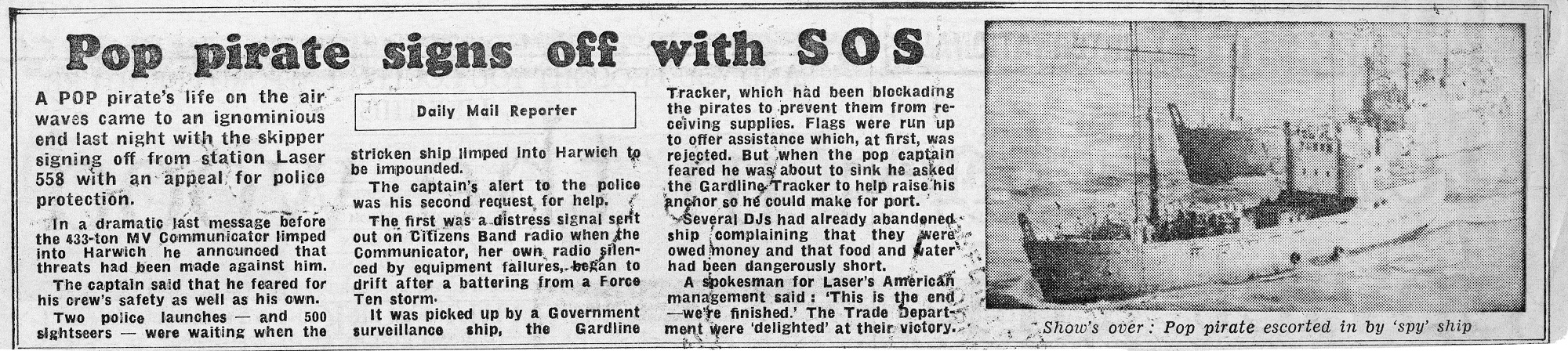 cutting from the Daily Mail