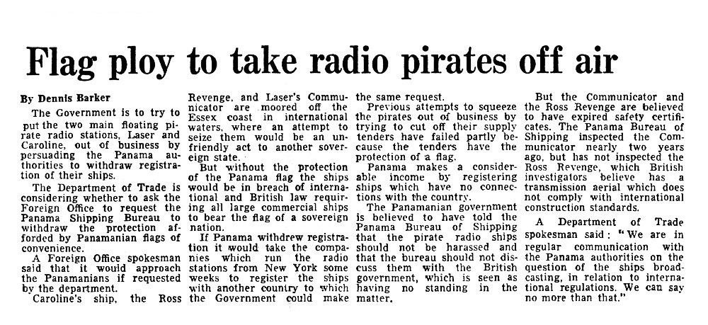 cutting from the Guardian