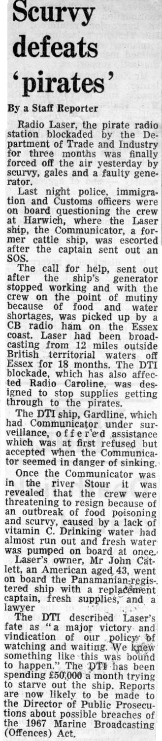 cutting from The Guardian