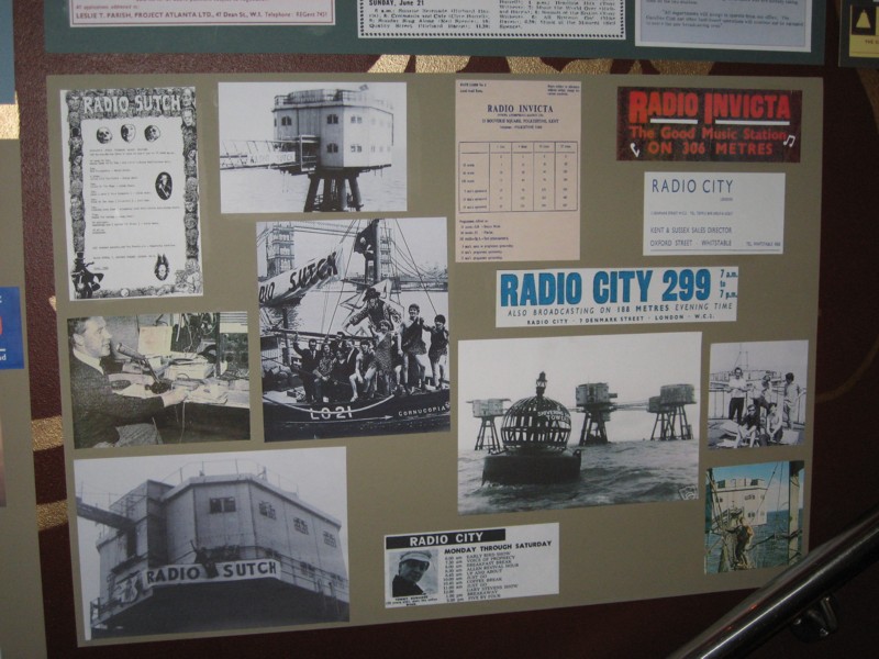 display of memorabilia from fort-based stations