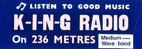 King Radio car sticker