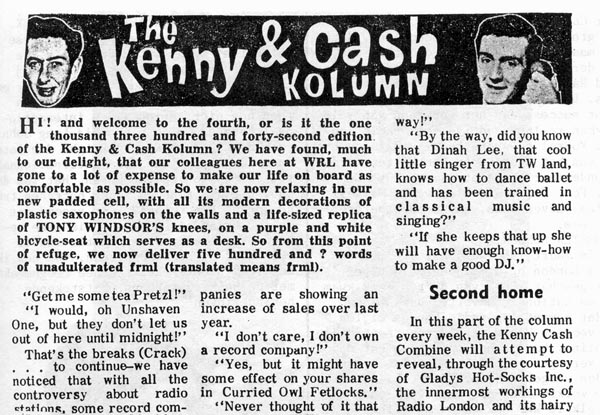 Kenny & Cash Kolumn part 1