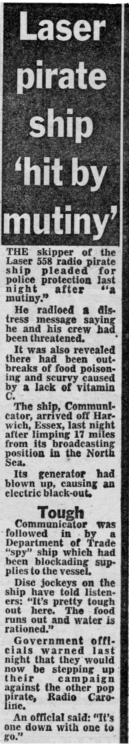 Cutting from the Daily Mirror