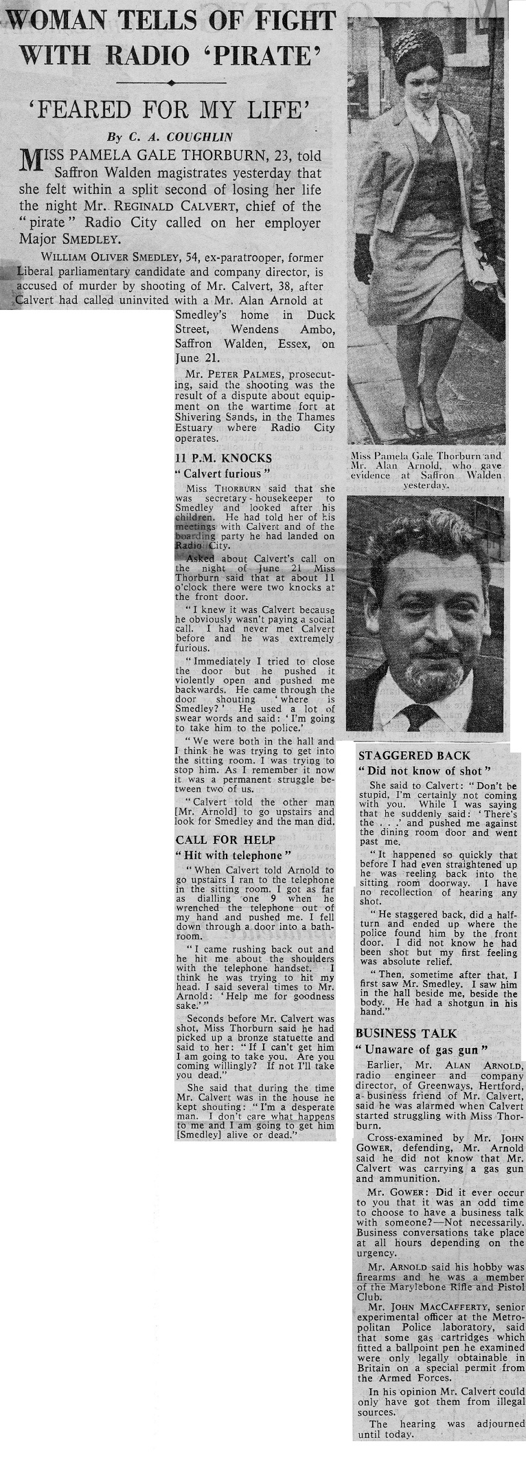 Daily Telegraph cutting