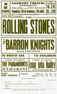 Rolling Stones gig advert