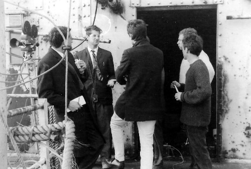 Tom Edwards and ITN crew