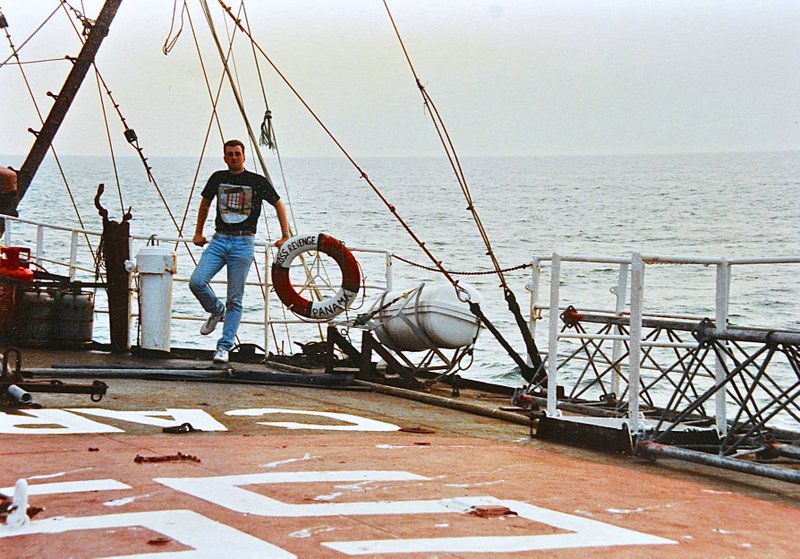 Tony Palmer on deck