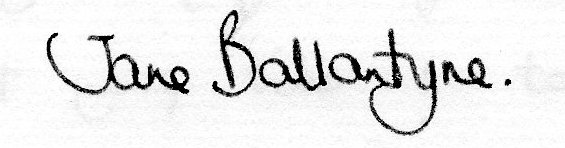 Jane Ballantyne's signature