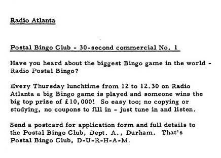 Radio Atlanta bingo