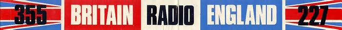 Radio England / Britain Radio car sticker