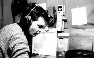 David Sinclair in the Radio Essex studio