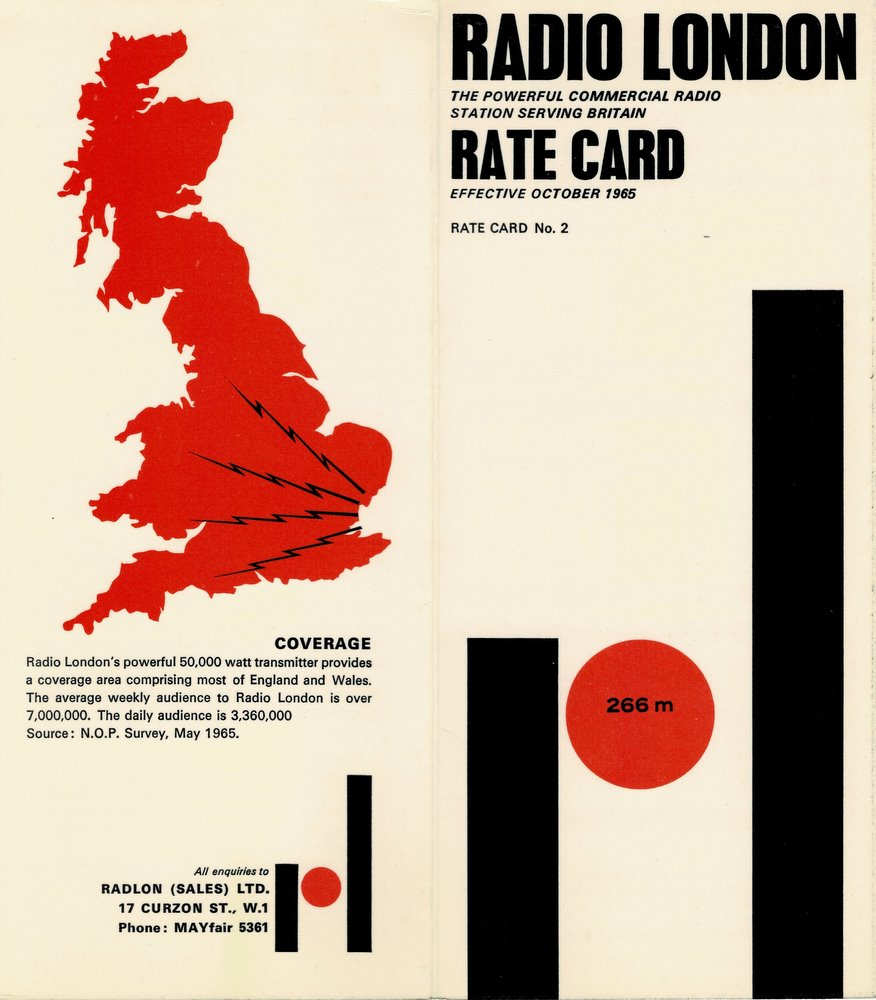 Radio London's second rate card