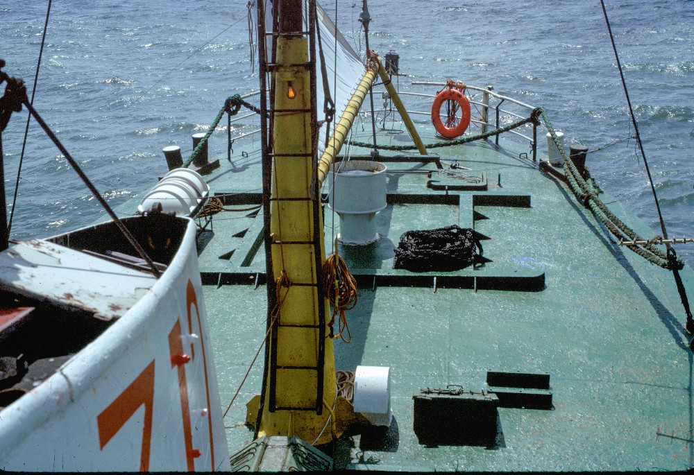 The stern of the Jeanine