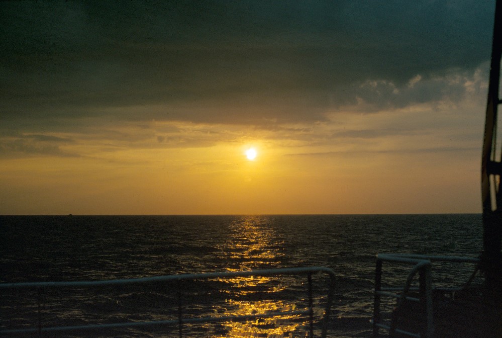 sunset on the north sea