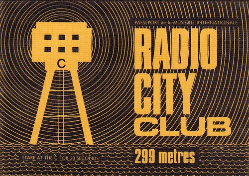 Radio City Club membership card
