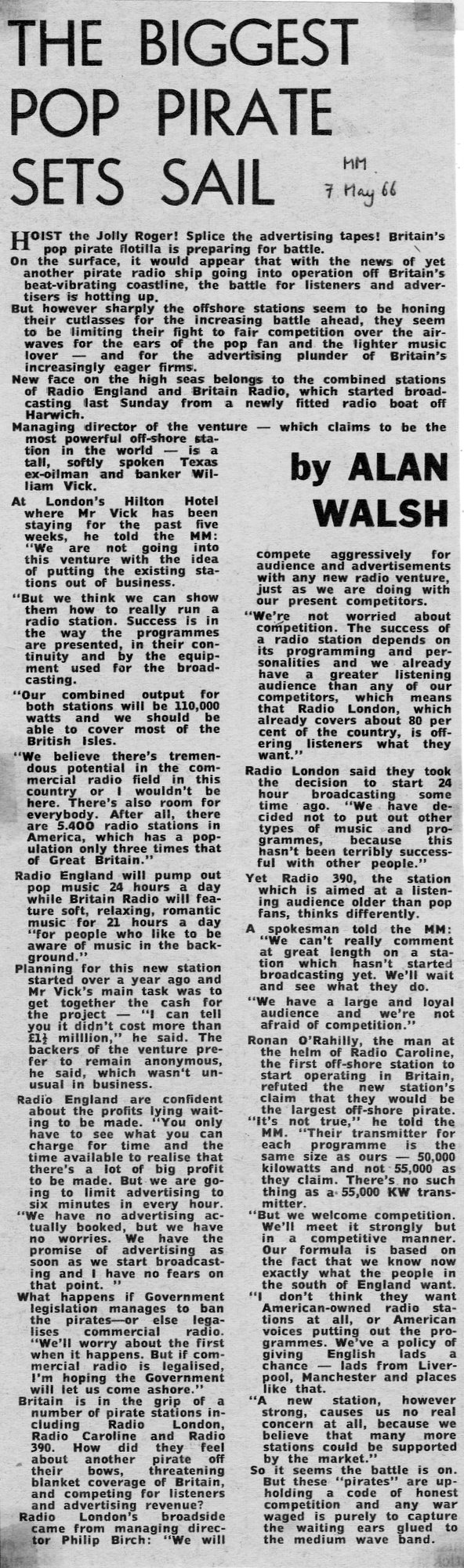 Melody Maker cutting