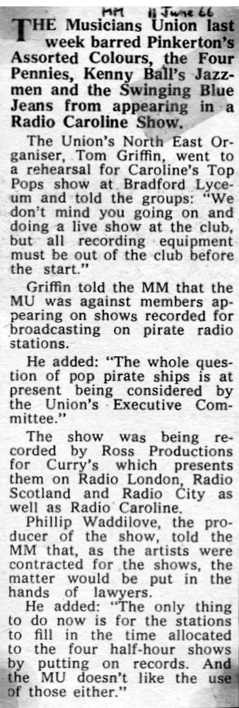 Melody Maker cutting