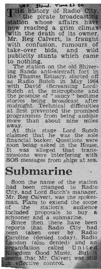 Evening Standard cutting