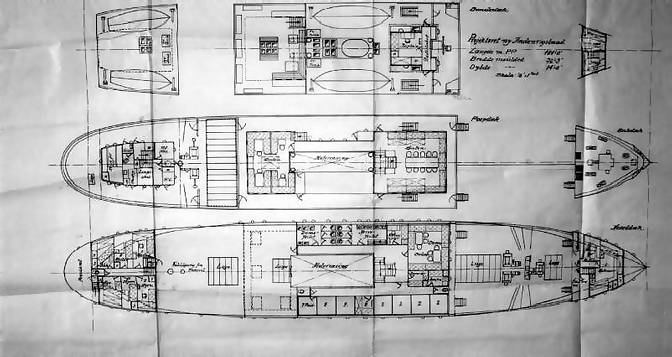 plans of mv Fredericia
