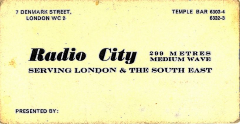 Radio City business card
