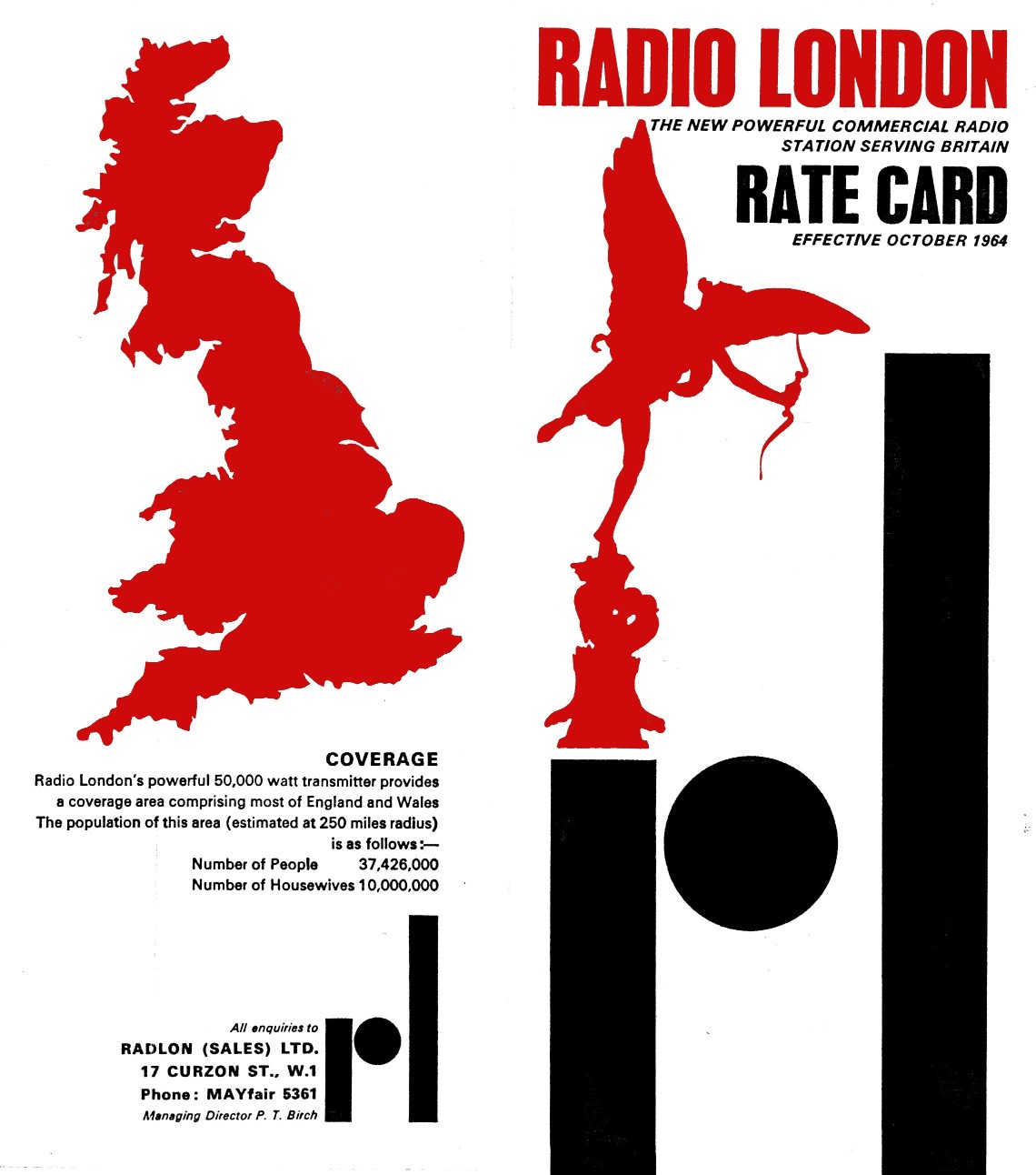 Radio London's first rate card
