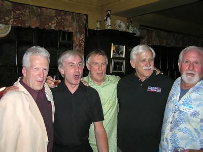 Phil Martin, Roger Day, Johnnie Walker, Rick Randall and Larry Dean