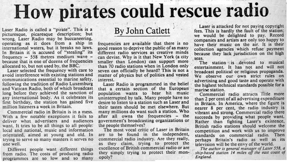 cutting from The Times